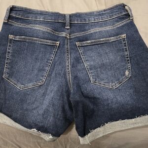 Silver Denim Shorts